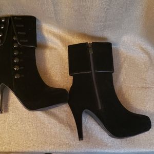 Black Buttoned Bootie